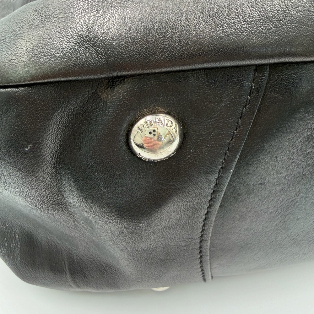 PRADA shiny calfskin hobo - Picture 5 of 13
